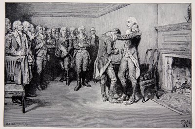 Washington si congeda dai suoi ufficiali, 4 dicembre 1783 da Howard Pyle